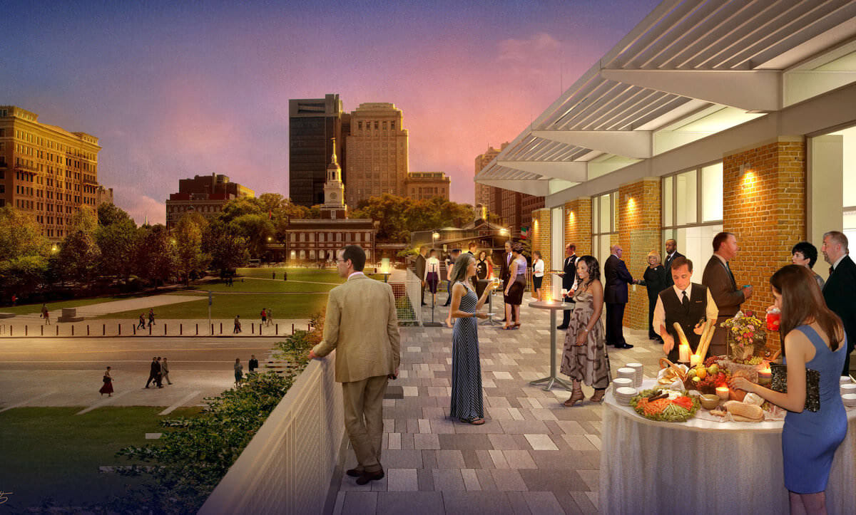 Rendering of Independence Visitor Center