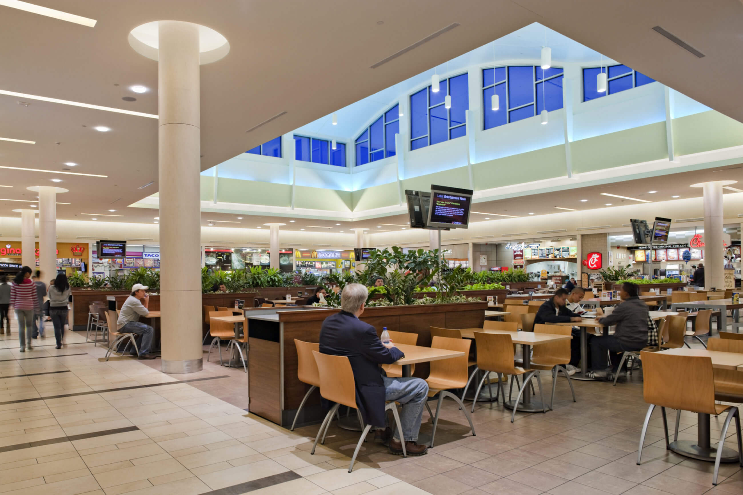 Northshore Mall Food Court lighting redesign
