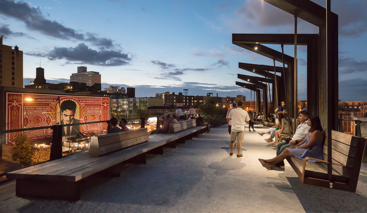The Rail Park illuminated by The Lighting Practice
