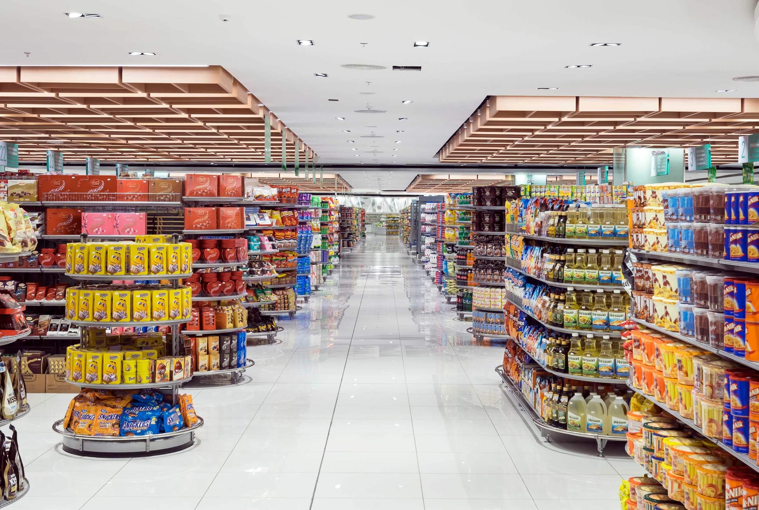 supermarket interior