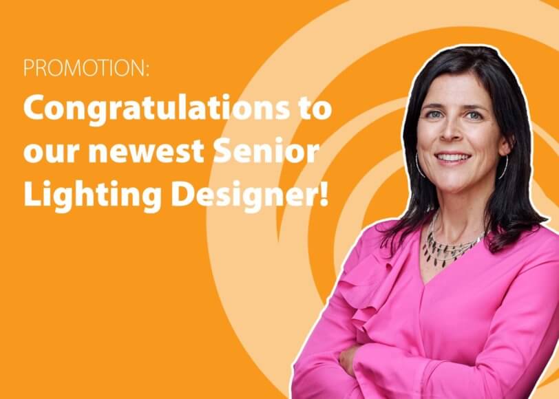 Tara DiLenge promoted to Senior Lighting Designer.